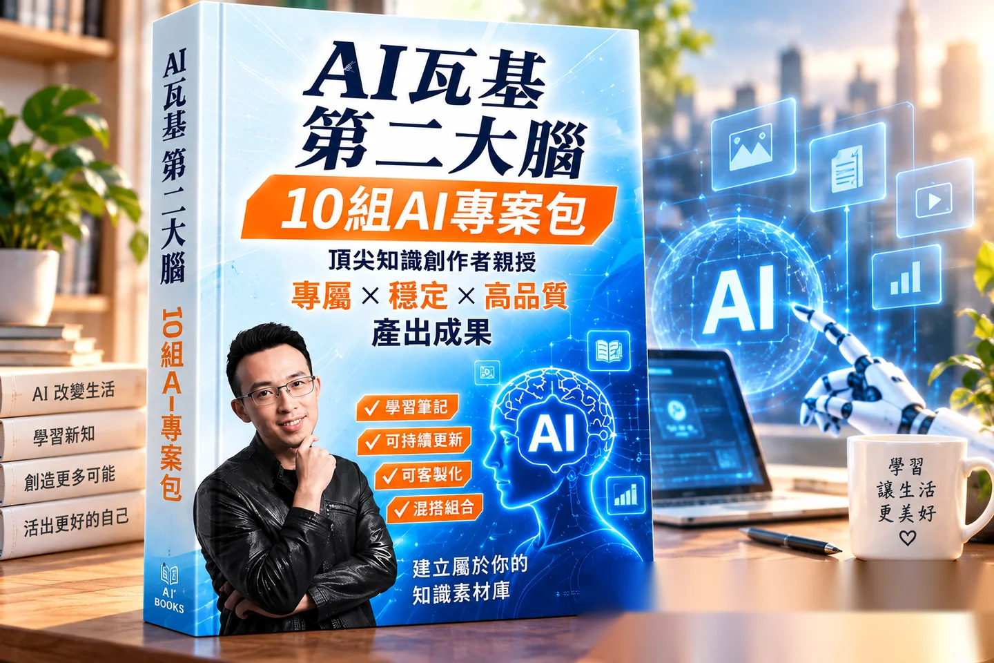 AI 第二大腦 10組AI專案包 宣傳圖